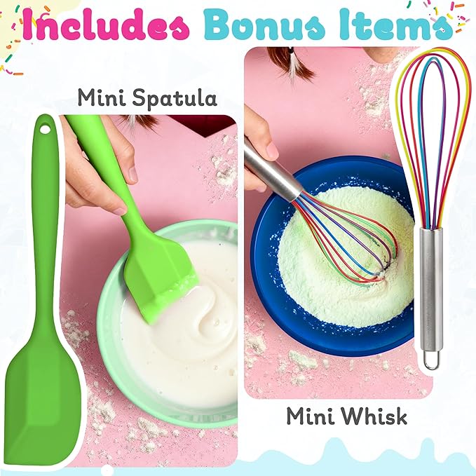 Ultimate Easy Baking Oven Bundle For Kids With 20 Items - Oven, 2 Refill Mixes, Apron, Hat, 2 Bowls, Spatula, Whisk, 9 Stickers, Baking Pan & Tool (Brave Blue Bundle)