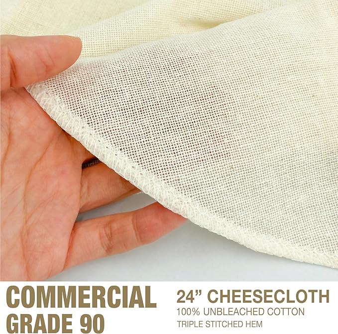 Sticky Rice Essential Starter Set - Includes Steamer Pot, Handcrafted Bamboo Wing Basket, 24” Grade 90 Cheesecloth & 500g. Premium Thai Sticky Rice