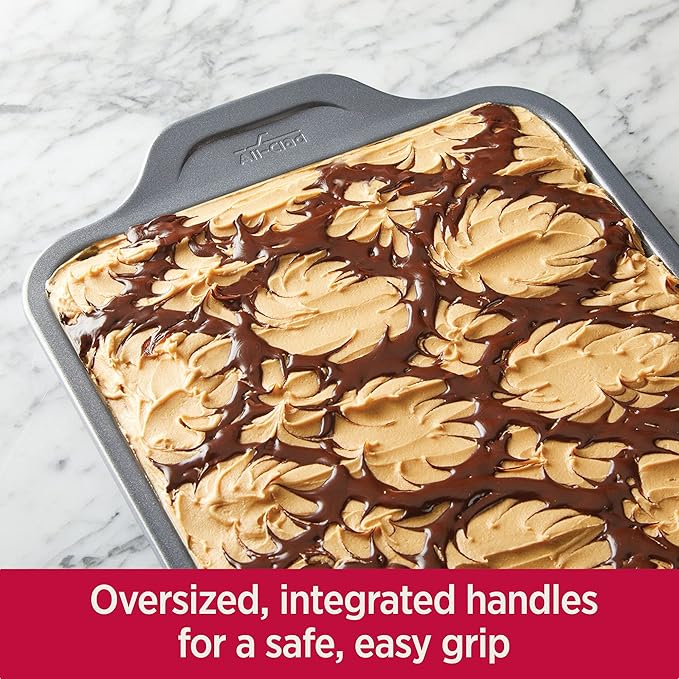 All-Clad Pro-Release Nonstick Bakeware Quarter Sheet Pan 13x9 Inch Oven Safe 450F Half Sheet, Cookie Sheet, Muffin Pan, Cooling & Baking Rack, Round Cake Pan, Loaf Pan, Baking Pan Grey