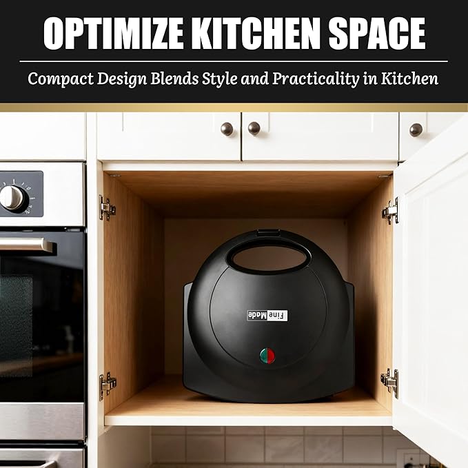 Electric Mini Pocket Pie Maker Machine with Crust Cutter, Pocket Pie Iron Press with Non Stick Surface, Ideal for Hot Chicken Pockets Pizza Pockets Grilled Cheese Sandwiches and More