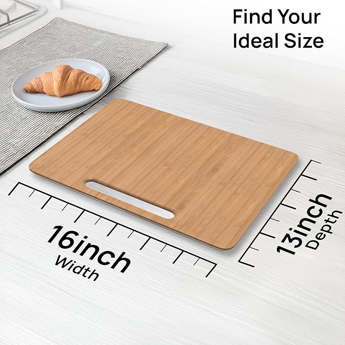 Ibyx Elegant Sliding Tray for Your Coffee Maker & Heavy Kitchen Appliances - Sturdy, Slides Easily from Under The Cabinet (Natural, 16" W x 13" D)