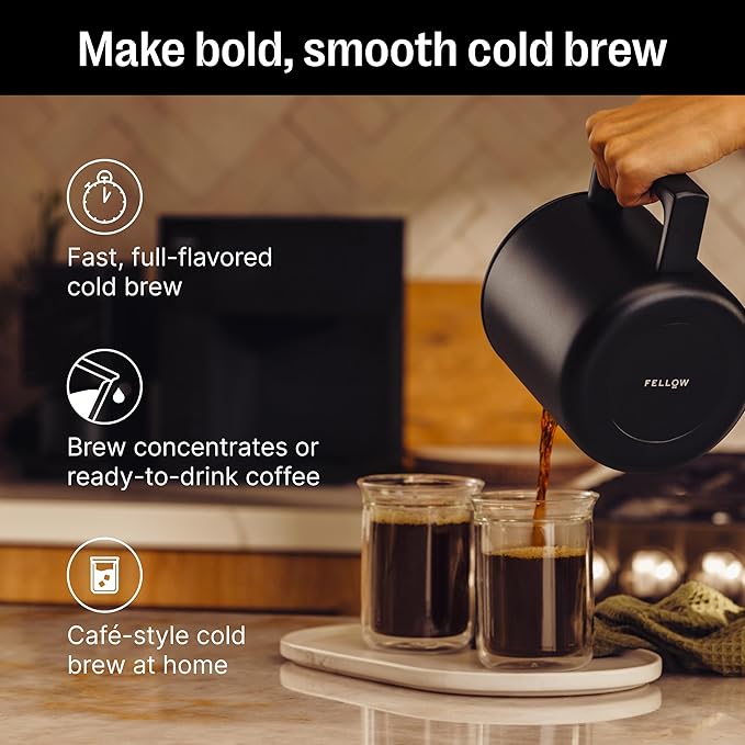 Fellow Aiden Precision Coffee Maker - 10-Cup Thermal Carafe, Built-In Brewing Guidance, Scheduling, Removable Water Tank, Matte White