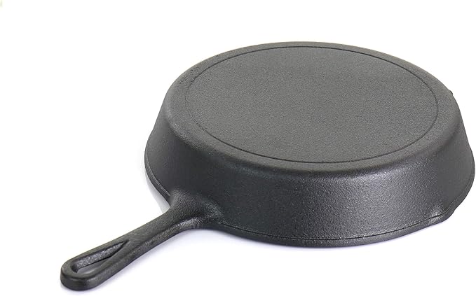 MegaChef Pre-Seasoned 9 Piece Cast Iron Skillet Set