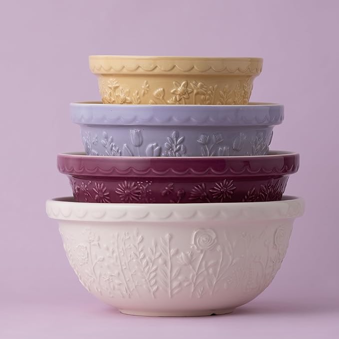 Mason Cash In The Meadow S18 2.85 Qt Stoneware Mixing Bowl | Daisy