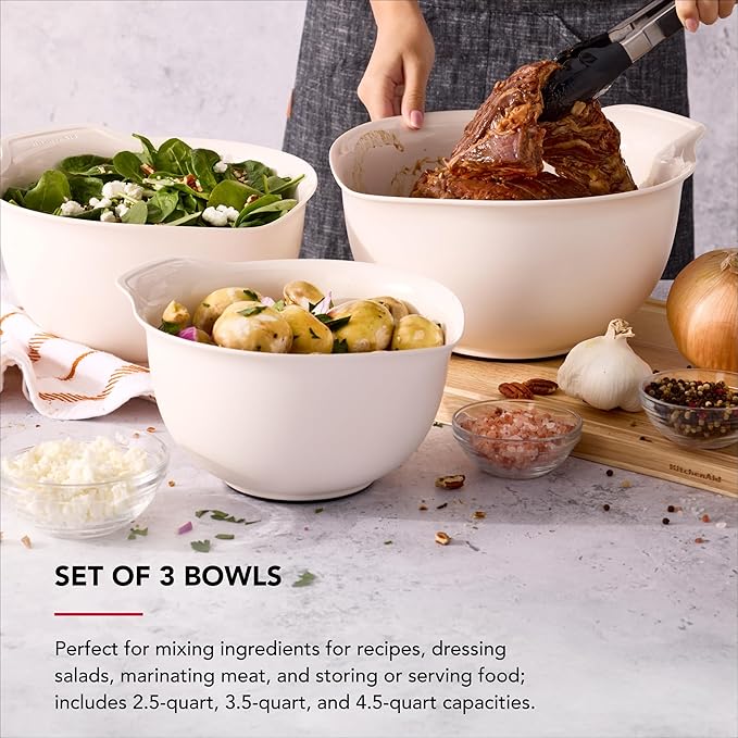 KitchenAid Universal Nesting Plastic Mixing Bowls