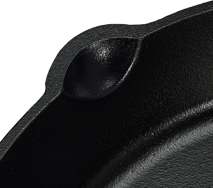 Amazon Basics Pre-Seasoned Cast Iron Skillet, Oven Safe, Even Heating, Heat Distribution, Stove Compatible, Heavy-Duty, 15-Inch, Black