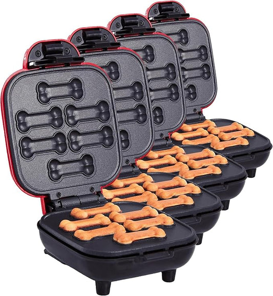 DASH Mini Dog Treat Maker, Small, Red (Pack of 4)