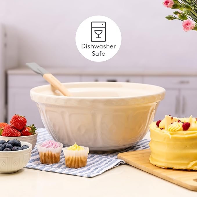 Mason Cash | Color Mix S12 Cream Mixing Bowl - 4.25 Quart