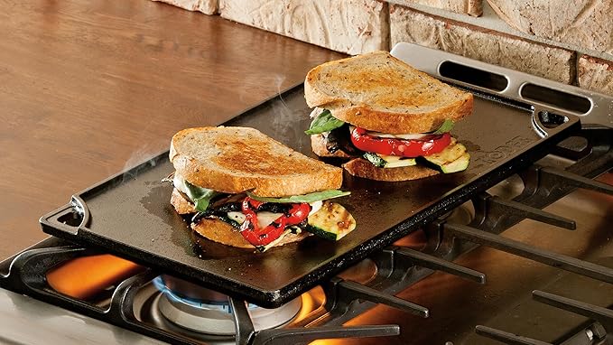 Lodge Cast Iron Wanderlust Series, Cabin Combo Cooker, 3.2 Quart Black