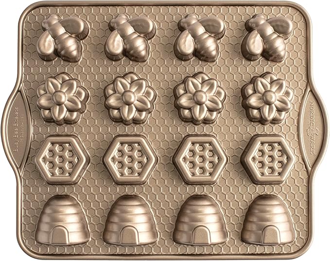 Nordic Ware Busy Bee Bitelet, 1.75 Cup Capacity, Toffee