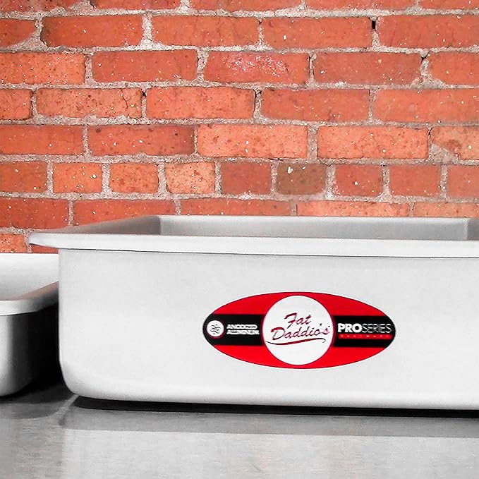 Fat Daddio's POB-16242 Anodized Aluminum Sheet Cake Pan, 16 x 24 x 2 Inch Silver