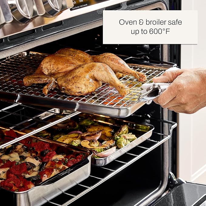 All-Clad Stainless Steel Bakeware, Rectangular Baking Pan, 9 x 13 inch
