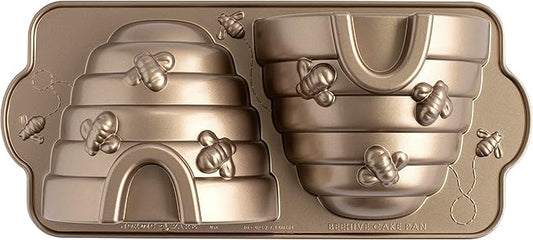 Nordic Ware Beehive Cake Pan, 10 Cup, Toffee
