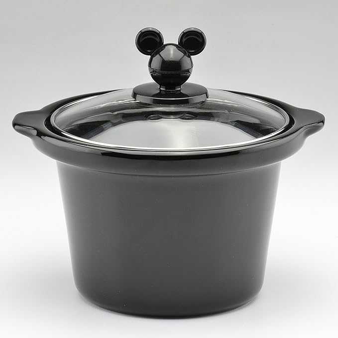 Disney Mickey Mouse 2-Quart Slow Cooker by Select Brands - Food Warmer for Dips, Soups & Other Dishes - Slow Cookers for Parties - Electric Kitchen Appliance for Entertaining and Serving