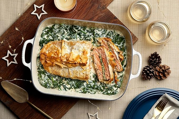 Le Creuset Enameled Cast Iron Signature Rectangular Roaster, 5.25 qt. (11.7" x 16.8"), Riviera