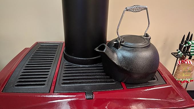 US Stove Company Kettle Fireplace 3Qt Black, L