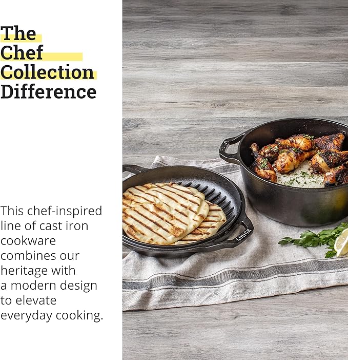 Lodge Chef Collection 6qt Double Dutch Oven