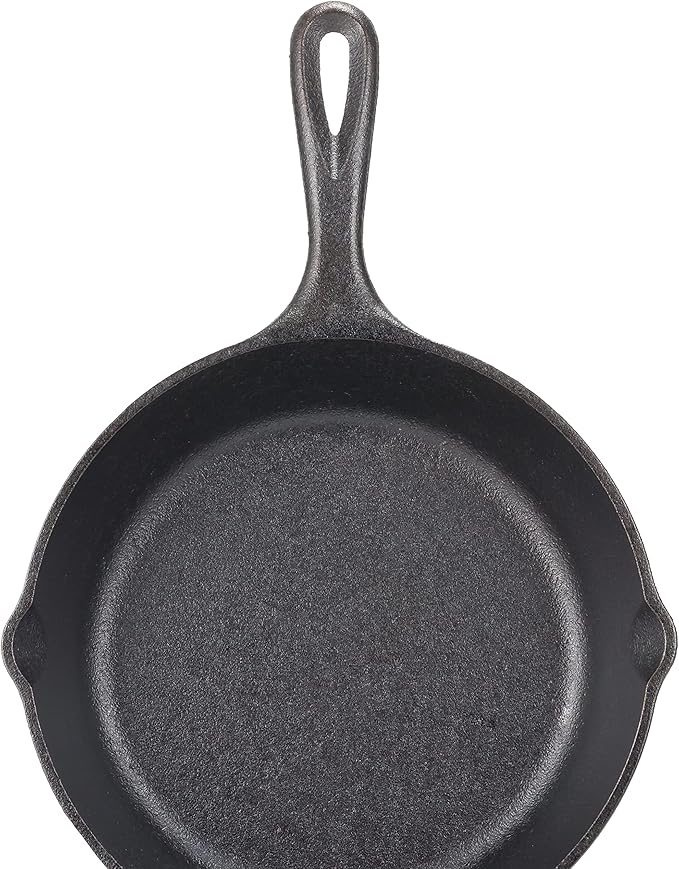 Lodge Seasoned Cast Iron Skillet - PFAS-Free,Non-Toxic Cookware - Use with an Oven,Stove,Grill,or Campfire - Naturally Non-Stick & Oven Safe - 10.25 Inches,(Pack of 3)